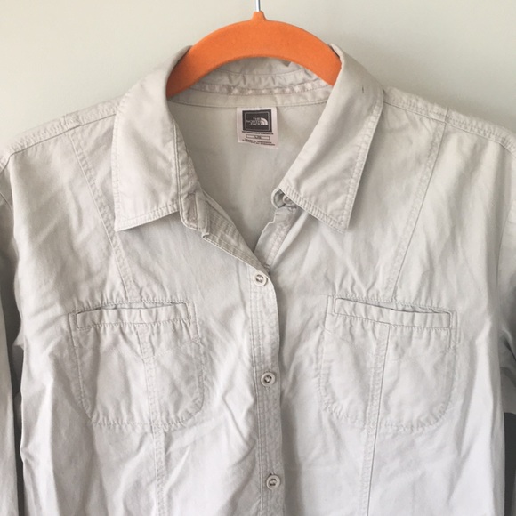 The North Face tan button down shirt - Picture 2 of 7